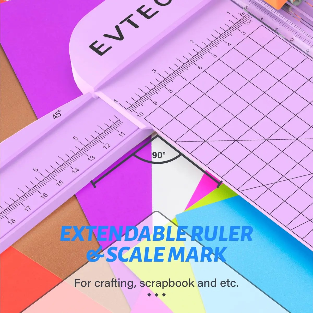 Evteck A4 Paper Cutter Slider Trimmer 38.1cm (15 Inch) | Professional School Paper Cutter with Security Blade - view 4