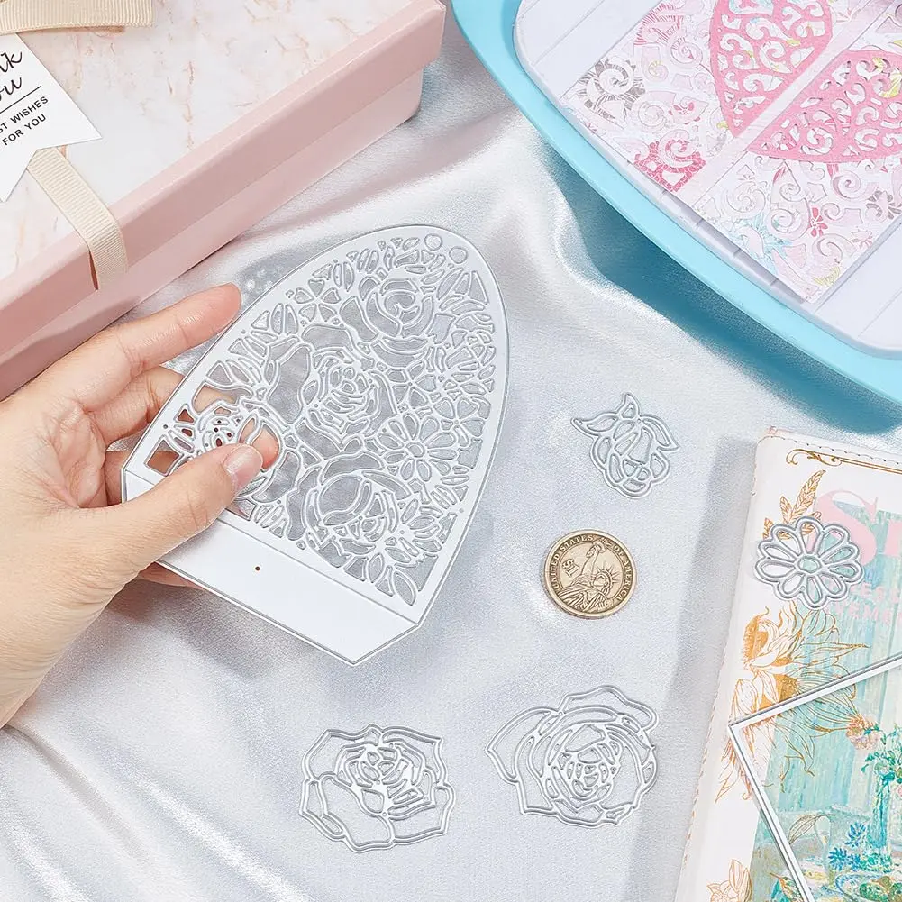 INFUNLY Candy Box Die Cuts Rose 3D Gift Box | Elegant DIY Flower Design (100 words) - view 7