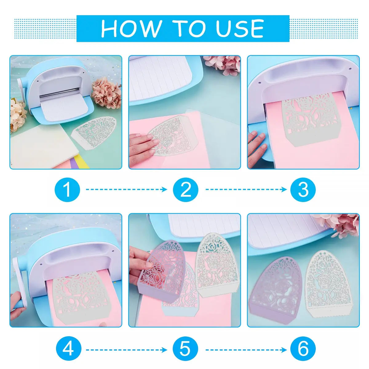 INFUNLY Candy Box Die Cuts Rose 3D Gift Box | Elegant DIY Flower Design (100 words) - view 9