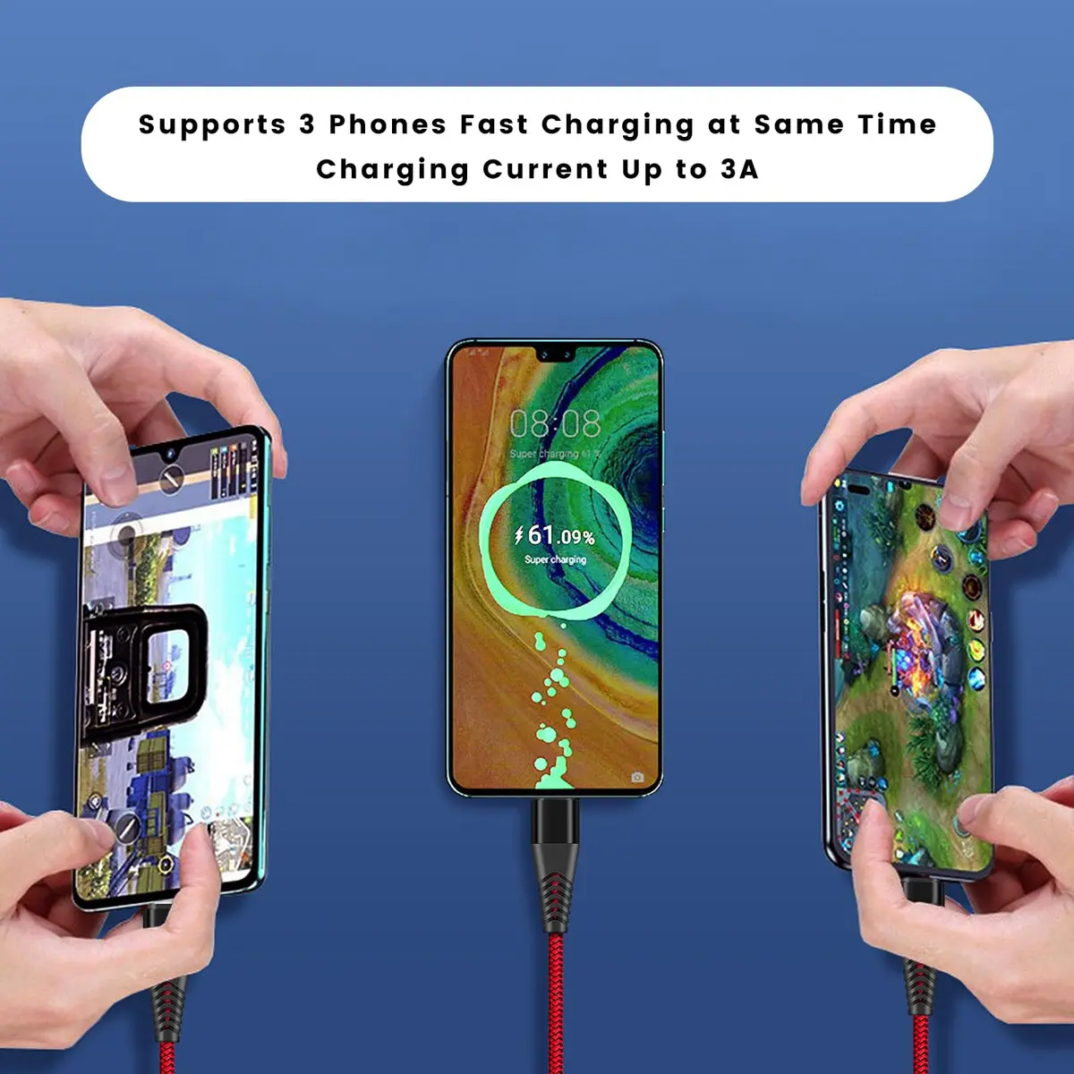 weishan USB C Charging Cable for Rode Wireless Pro, Go 3, Go 2 Microphone | 4ft Braided Nylon, Fast Charging - view 4