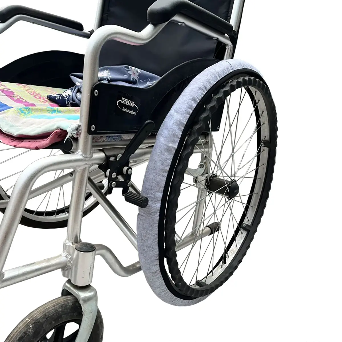 rainbowstar Wheelchair Tyre Covers 24'' | Floor & Carpet Protection - main product image