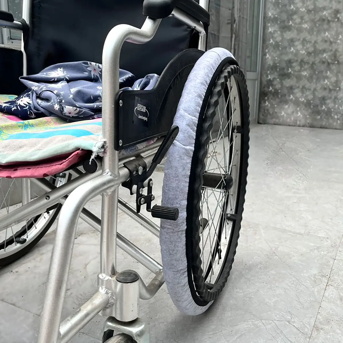 rainbowstar Wheelchair Tyre Covers 24'' | Floor & Carpet Protection - view 4
