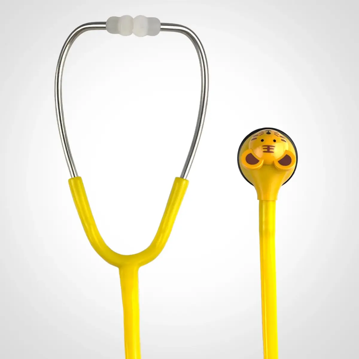 SCIAN Real Working Stethoscope with 5 Interchangeable Cartoon Heads - Yellow | Professional Quality for Doctors, Nurses, Clinicians & Home Use - view 6