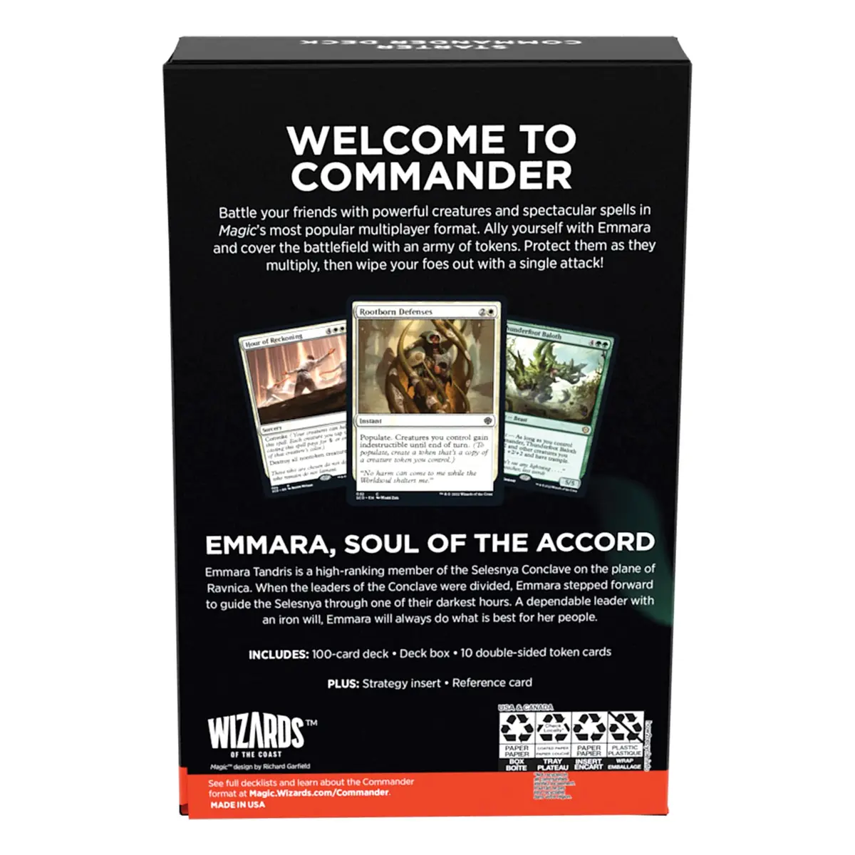Magic: The Gathering Token Triumph Commander Deck (Green-White) 100-Card Deck | Ready-to-Play for Beginners - view 4