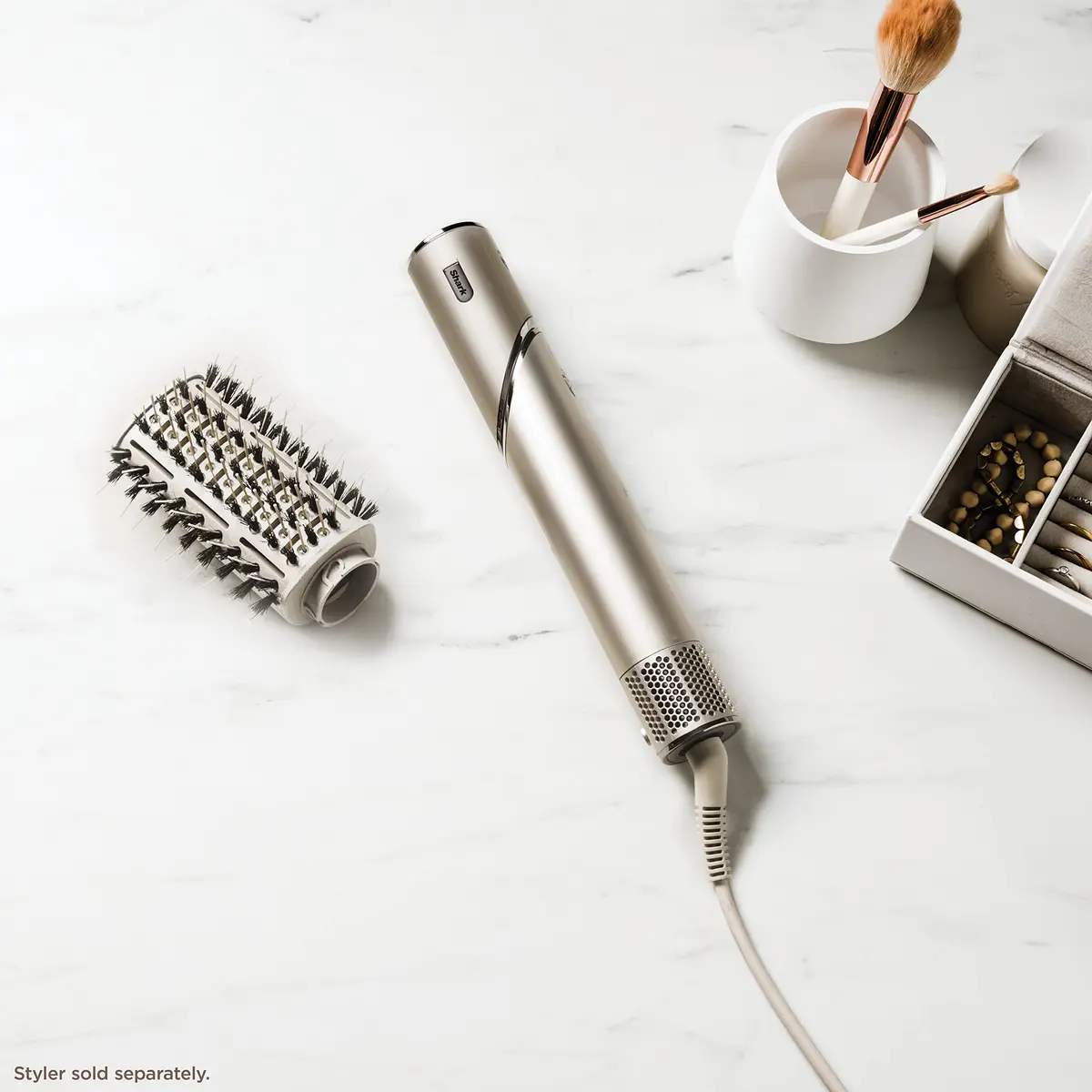 Shark FlexStyle Paddle Brush Attachment, Stone | Powerful Airflow & Detangling (70-120 chars) - view 8