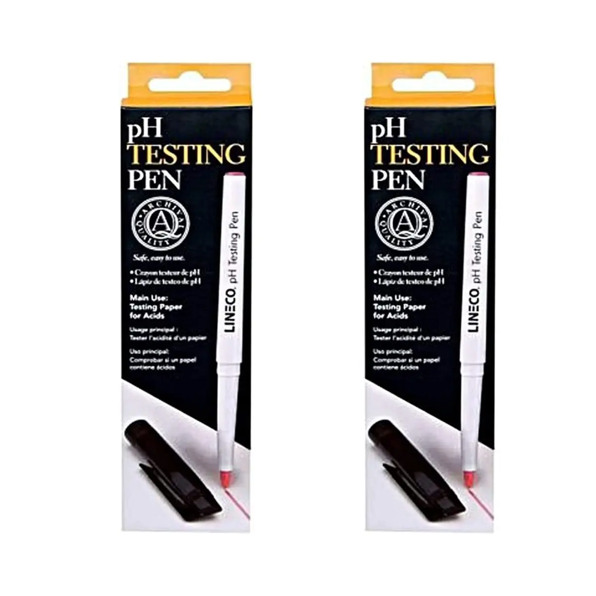Lineco pH Testing Pen for Paper & Paperboard | Accurate pH Indicator, 2 Pack, USA Made - main product image