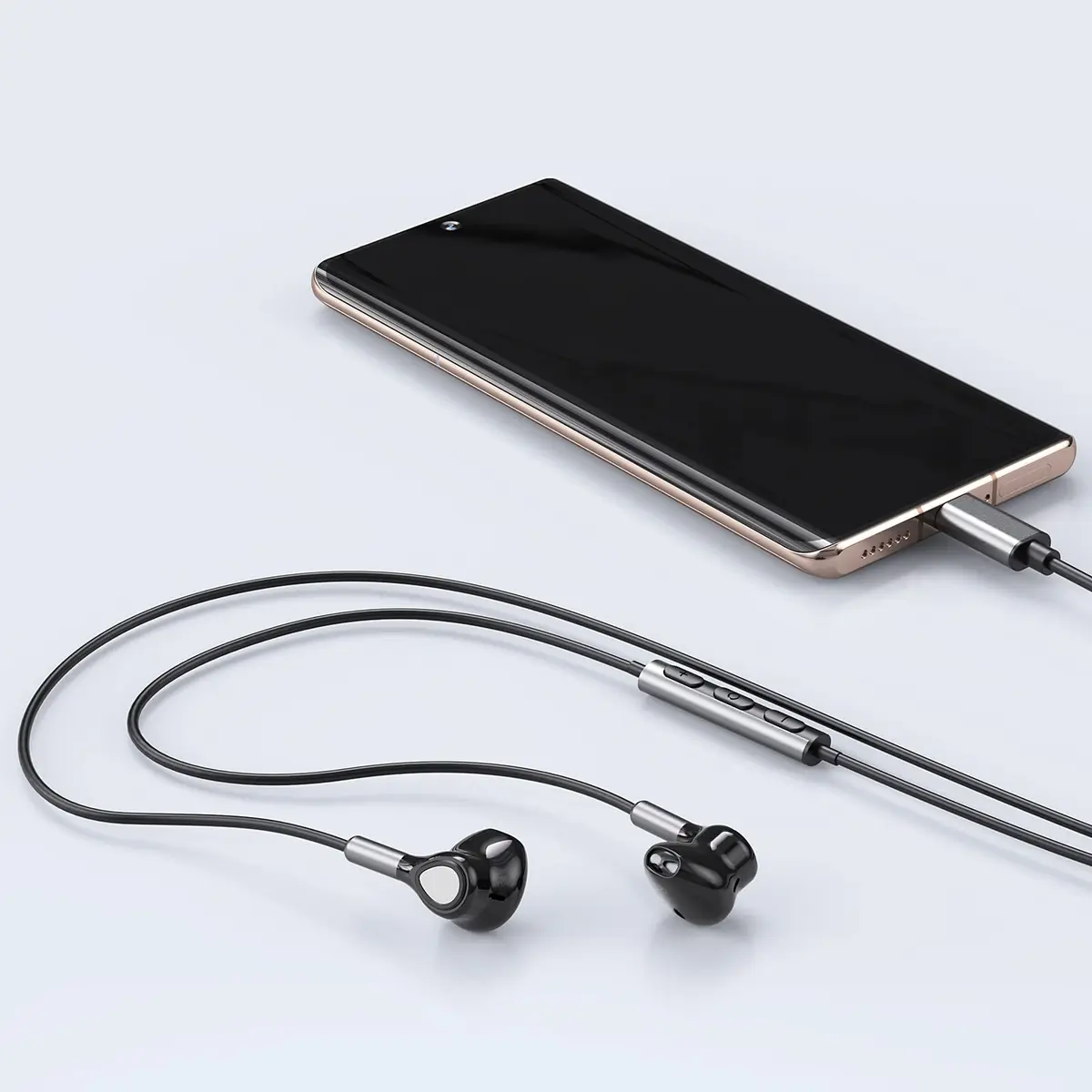 BENEWY Wired USB C Headphones with Mic & Volume Control, 1.3m Tangle-Free Cable | HiFi Stereo Sound - view 7