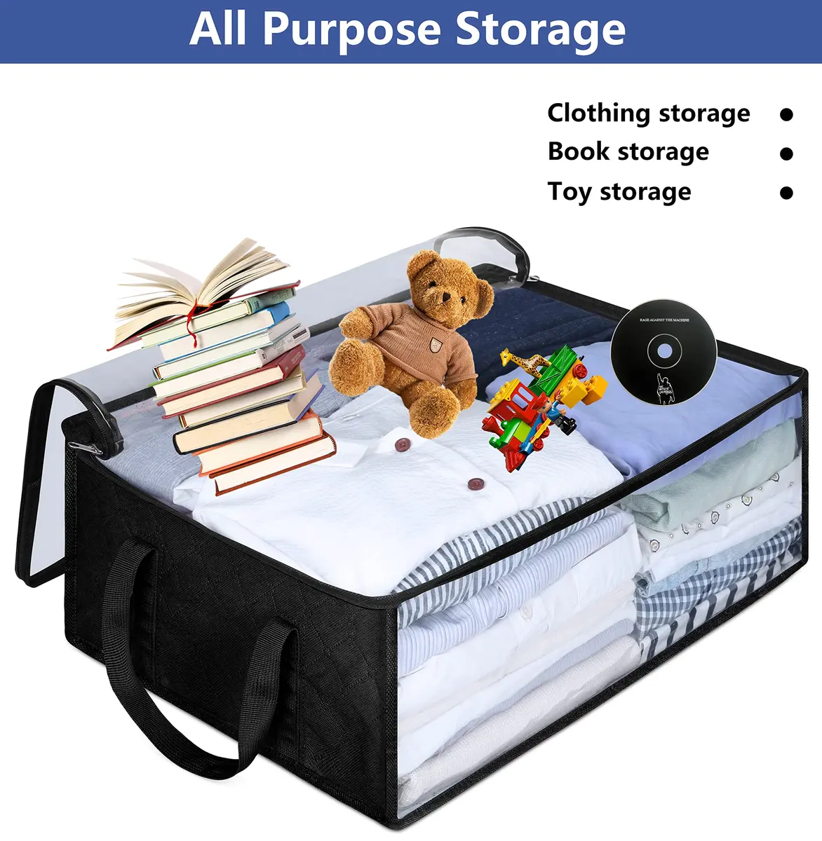 AOODA Wide Hat Storage for Baseball Caps | Large Capacity Cap Organizer for Closet, Holds up to 40 Snapbacks, Black - view 7