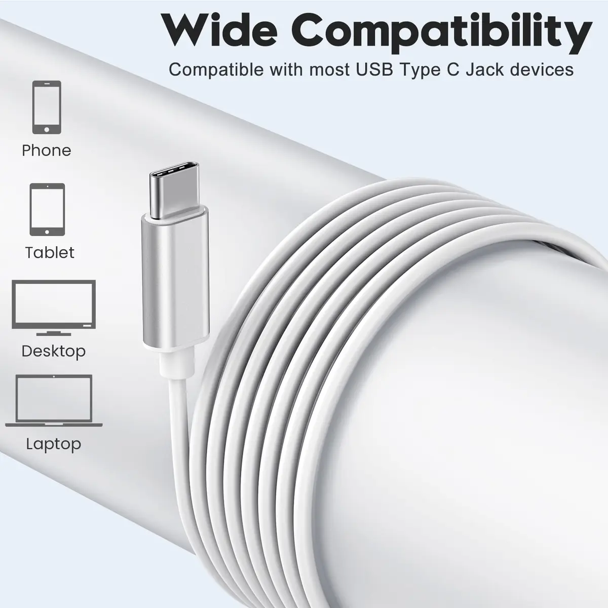 BENEWY Wired USB C Earbuds with Mic and Volume Control | 1.2m Cable, 14.2mm Dynamic Drivers - view 5