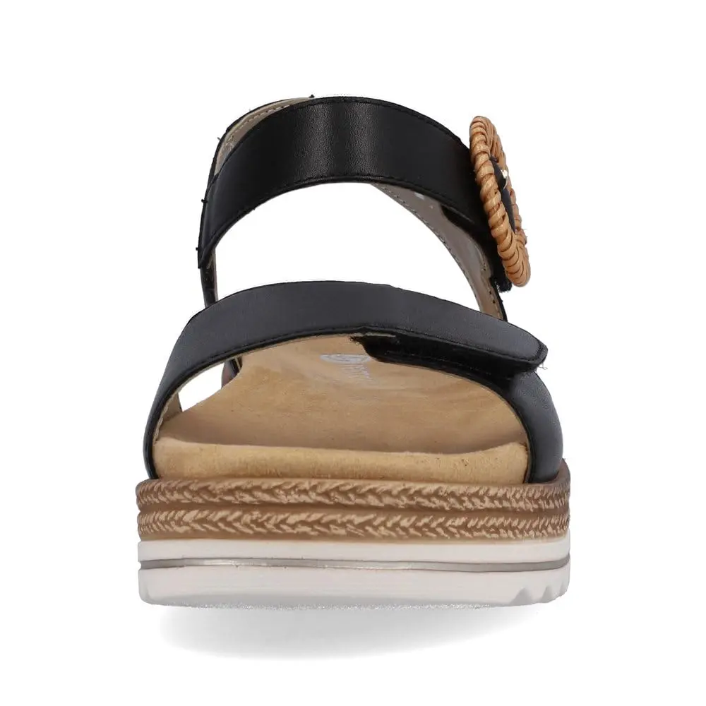 Remonte D0q52 Women's Sandals Black 38 EU / 7 US | Ultra Soft Leather Comfort - view 6