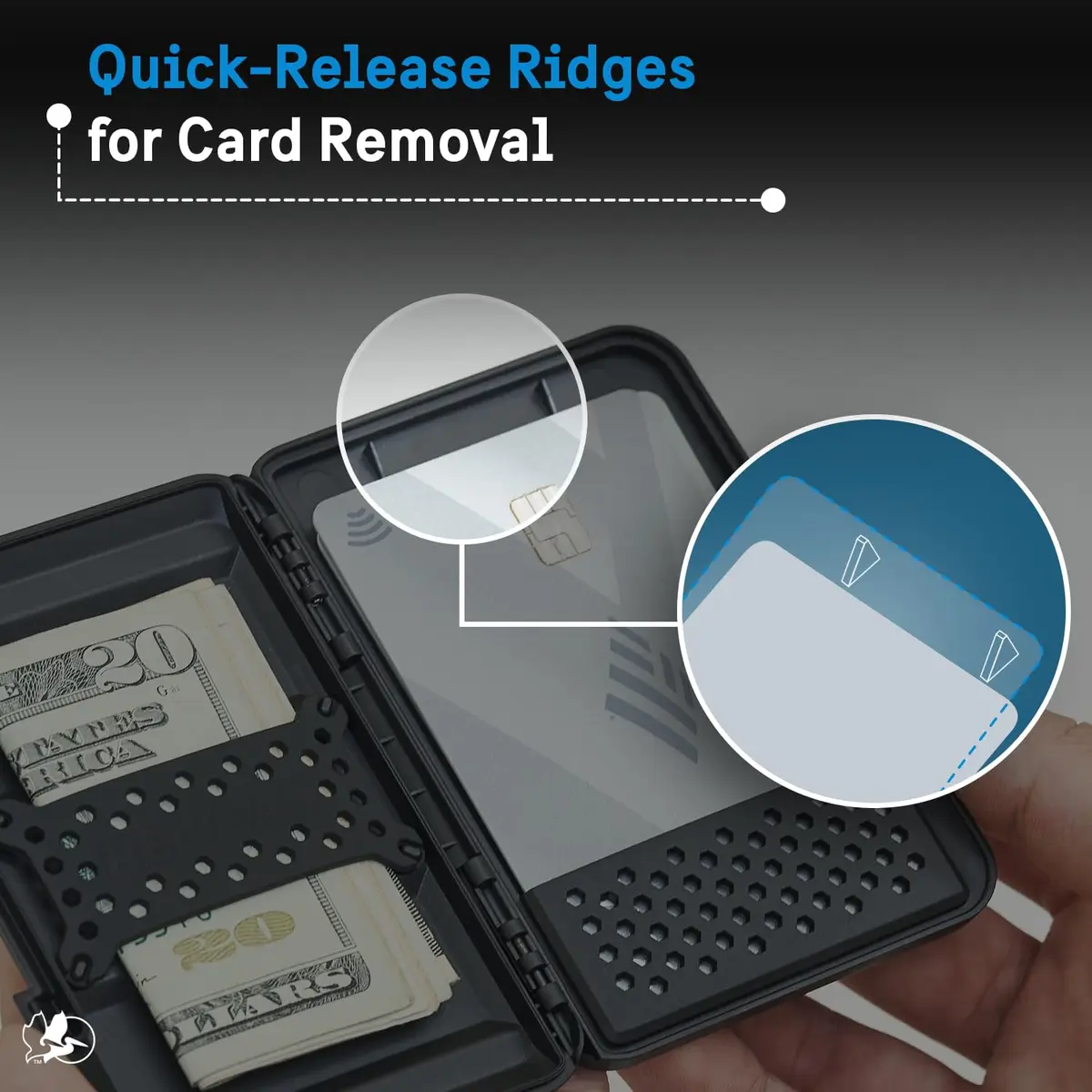 Pelican MagSafe Wallet for iPhone - Black | Slim Magnetic Phone Wallet with Card Holder - view 7