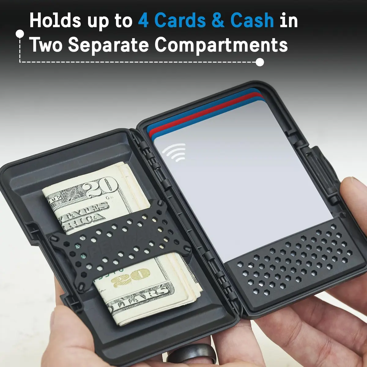 Pelican MagSafe Wallet for iPhone - Black | Slim Magnetic Phone Wallet with Card Holder - view 4