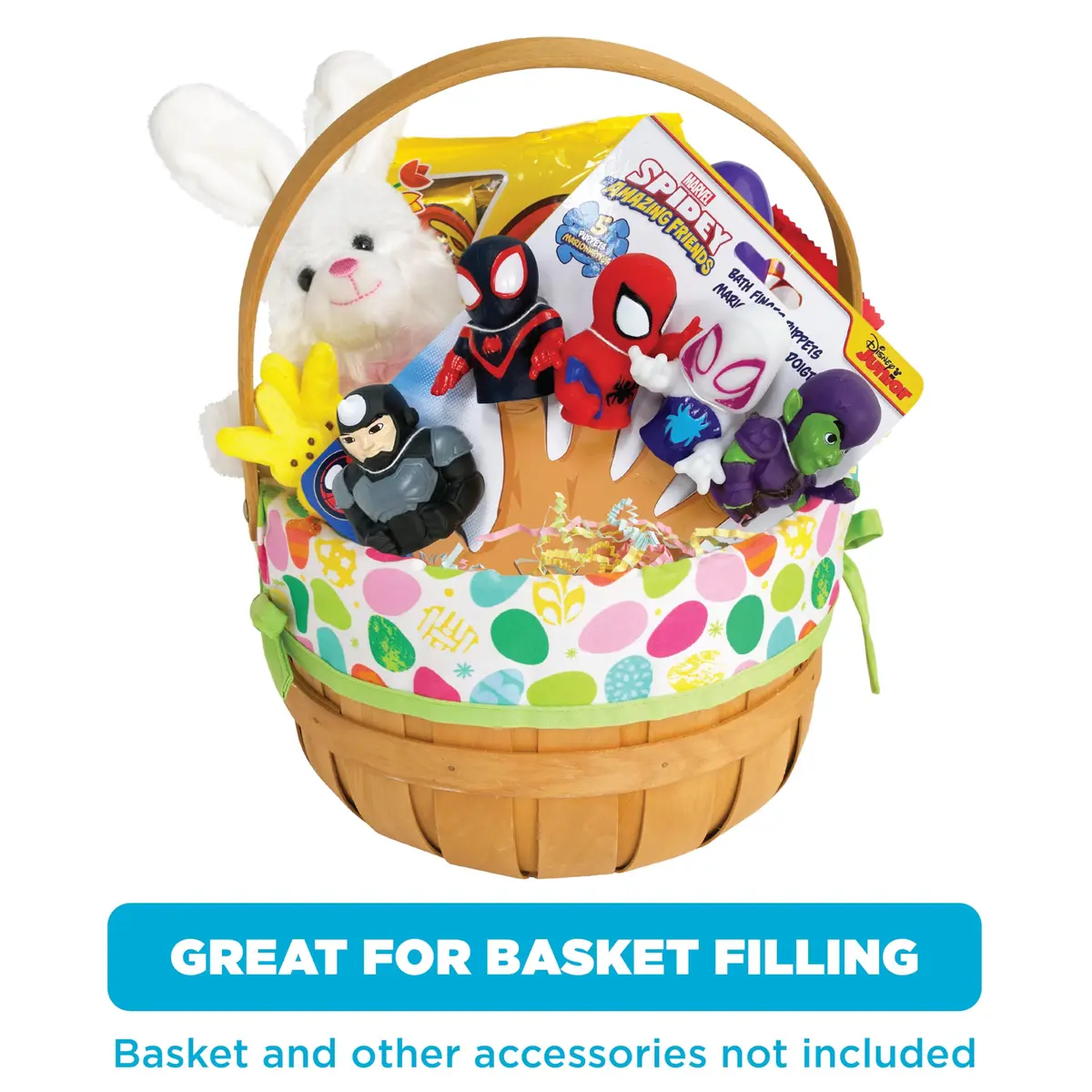 Ginsey Spidey and His Amazing Friends Finger Puppet Set | Waterproof Bath Toys for Kids, 5 Pieces, PVC, Unisex - view 5