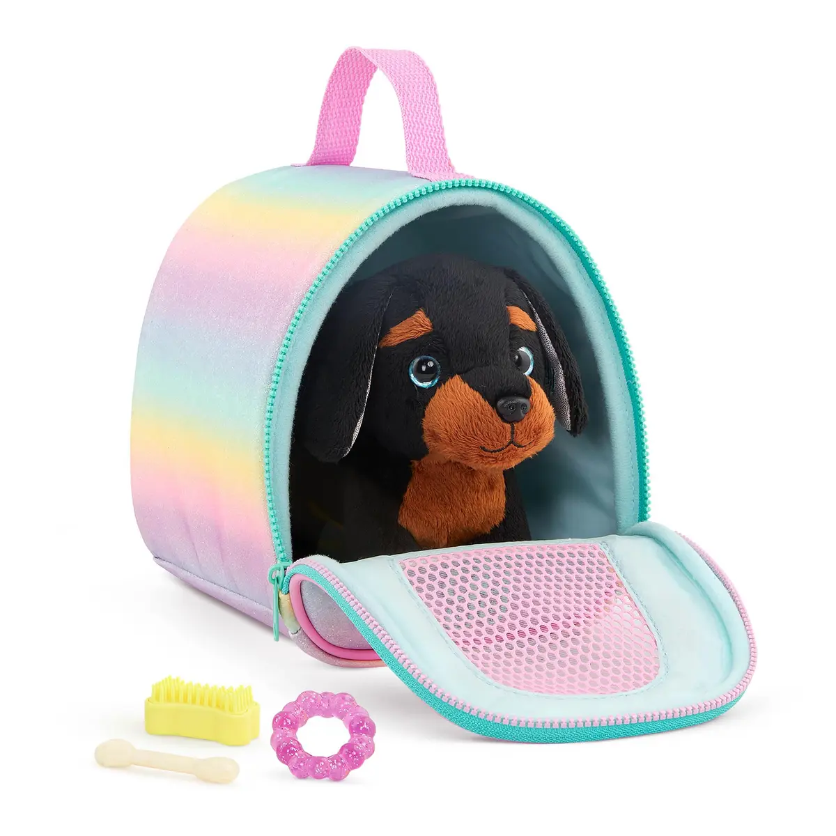Glitter Girls Slim & Pup Carrier Set with Teckel Puppy Plush Toy 17.78cm (7 inch) | ASTM-Tested Toy for Kids 3+ Years - view 7