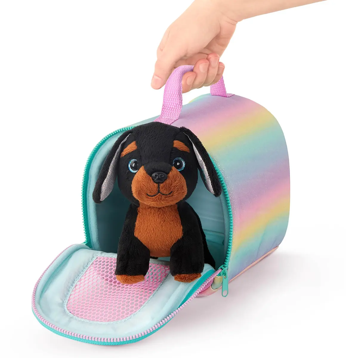 Glitter Girls Slim & Pup Carrier Set with Teckel Puppy Plush Toy 17.78cm (7 inch) | ASTM-Tested Toy for Kids 3+ Years - view 8
