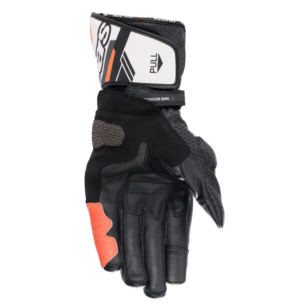 Alpinestars SP-8 V3 Full Gauntlet Leather Gloves - Black/White/Red Fluo, X-Large - view 2