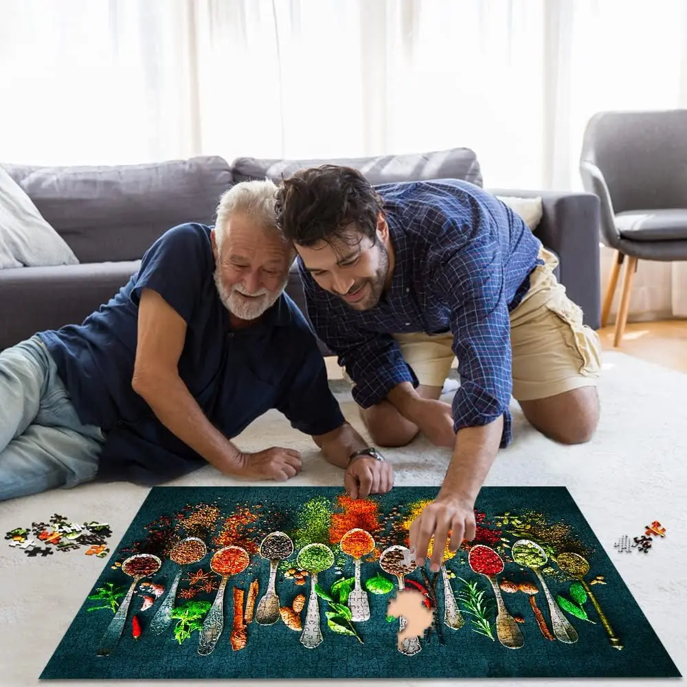 HUADADA 1000 Piece Jigsaw Puzzle World Spices | Adults Puzzle for Relaxation & Brain Boosting - view 5