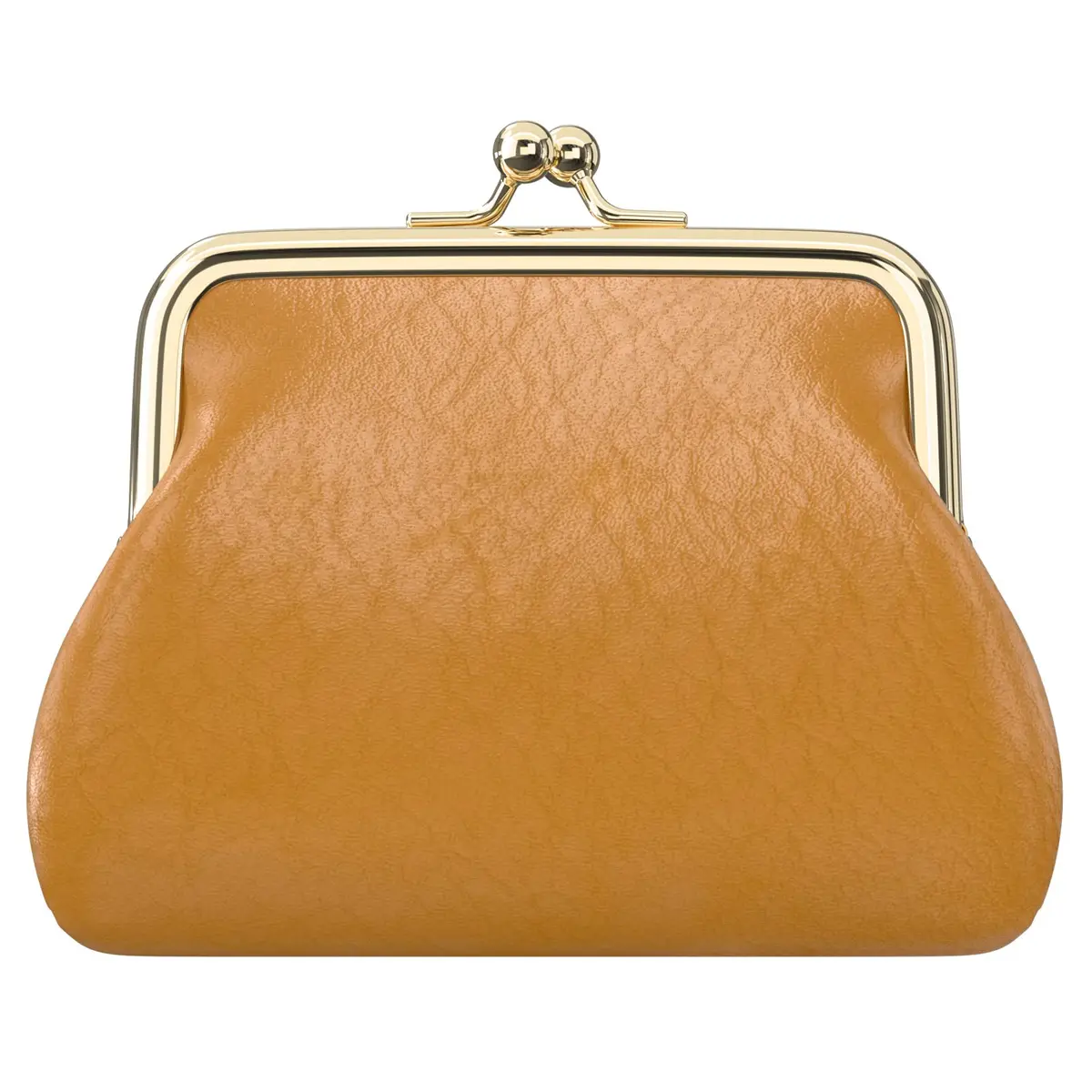 Nipichsha PU Leather Coin Purse Small Wallet with Kiss Lock Clasp, 13.5cm (5.3 Inch) | Holds Coins, Cards, and Small Essentials - main product image