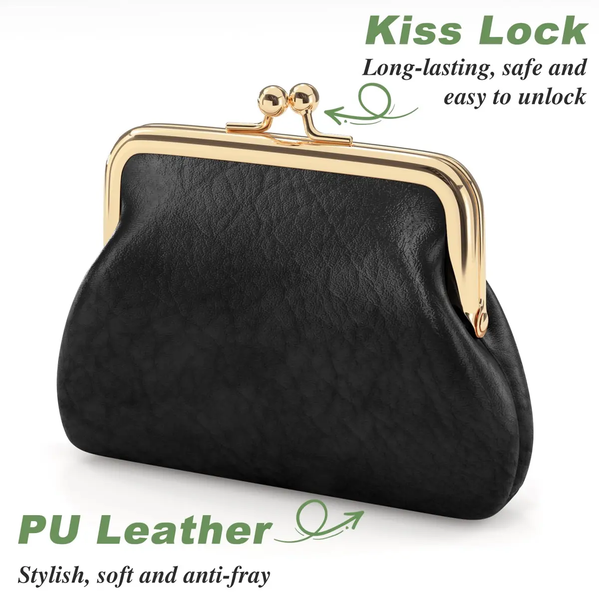 Nipichsha Coin Purse Small PU Leather Change Purse | Waterproof, Durable & Compact (70-120 chars) - view 4