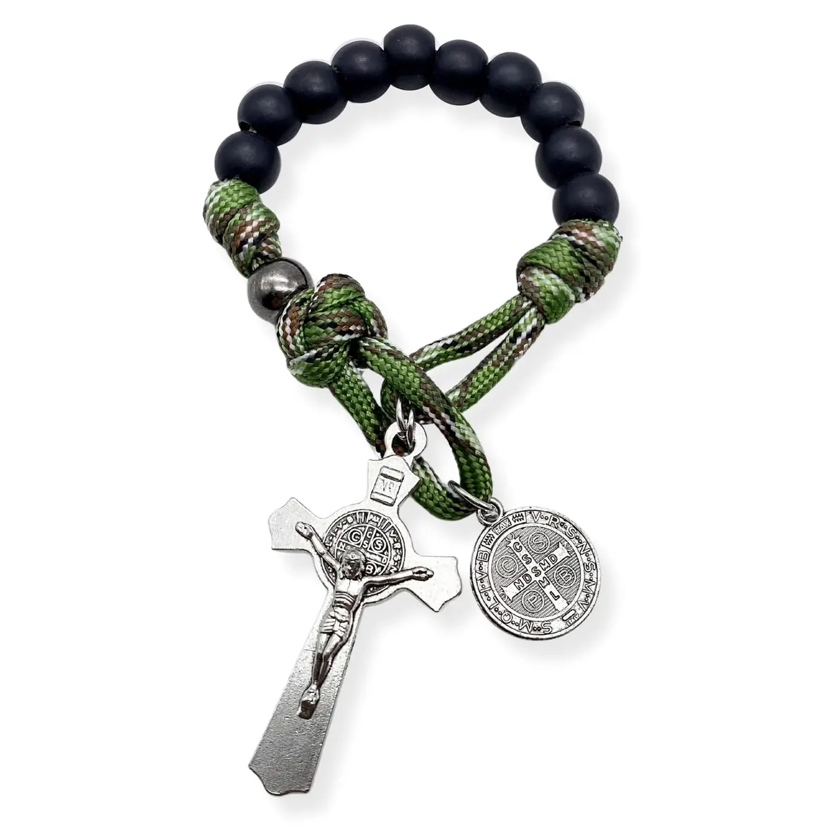 Nazareth Store One Decade Paracord Rosary 28.5cm (11.22") with St. Benedict Medal & Cross | Pocket Travel Rosary - view 8