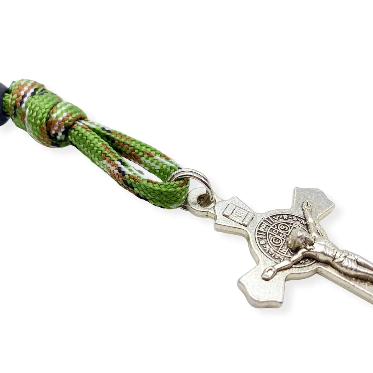 Nazareth Store One Decade Paracord Rosary 28.5cm (11.22") with St. Benedict Medal & Cross | Pocket Travel Rosary - view 3