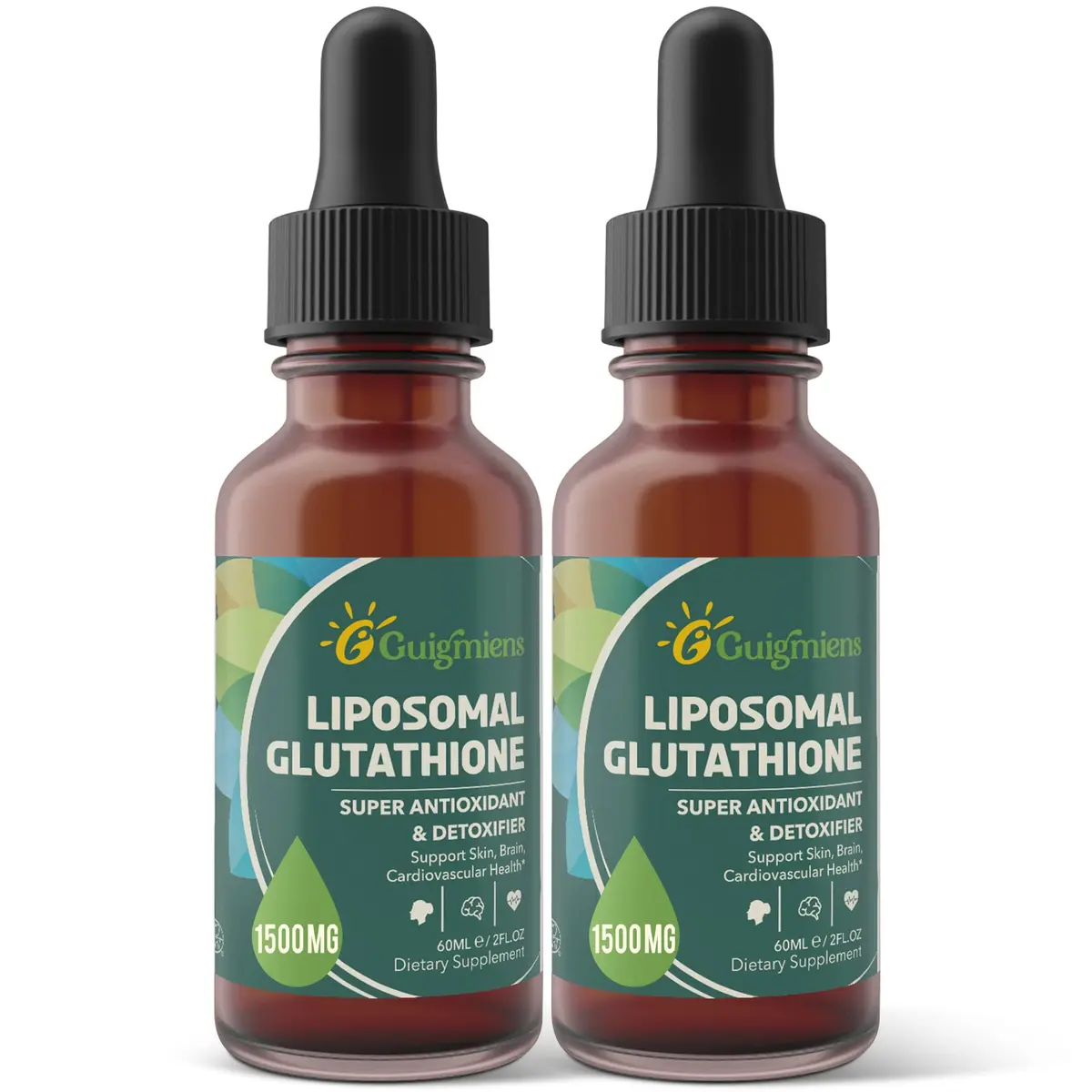 Guigmiens Liposomal Glutathione 1500 MG Liquid Supplement | Detox & Immune Support in 4 fl.oz - main product image