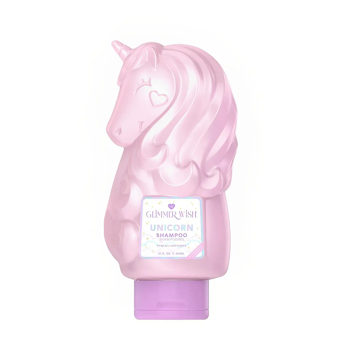 Glimmer Wish Unicorn Kids Shampoo 12 Fl Oz | Paraben & Sulfate Free, Cotton Candy Scent, Gentle & Moisturizing - main product image