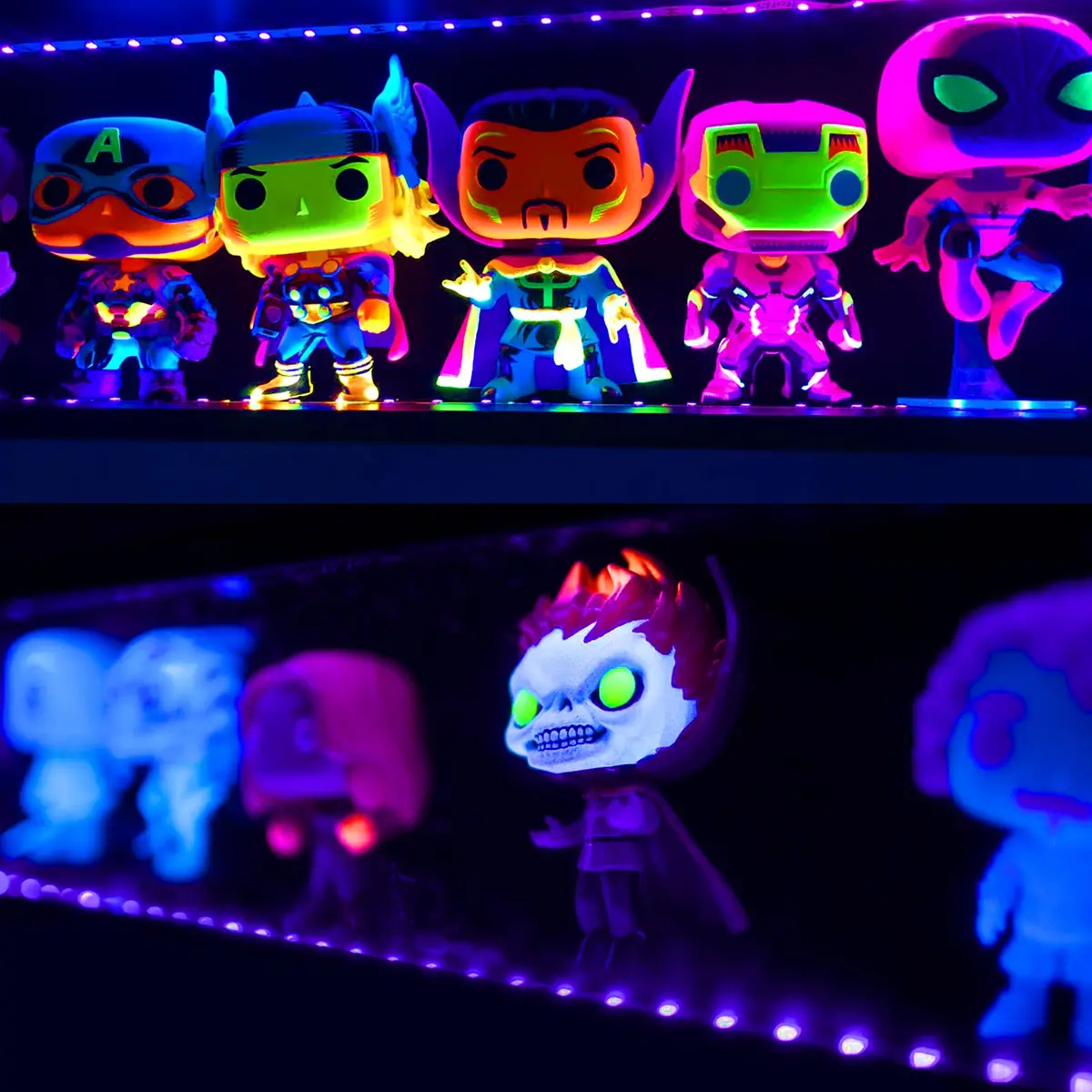 GREENIC USB Black Light Strip 6.6ft | 10W UV LED for Halloween & Party - view 8