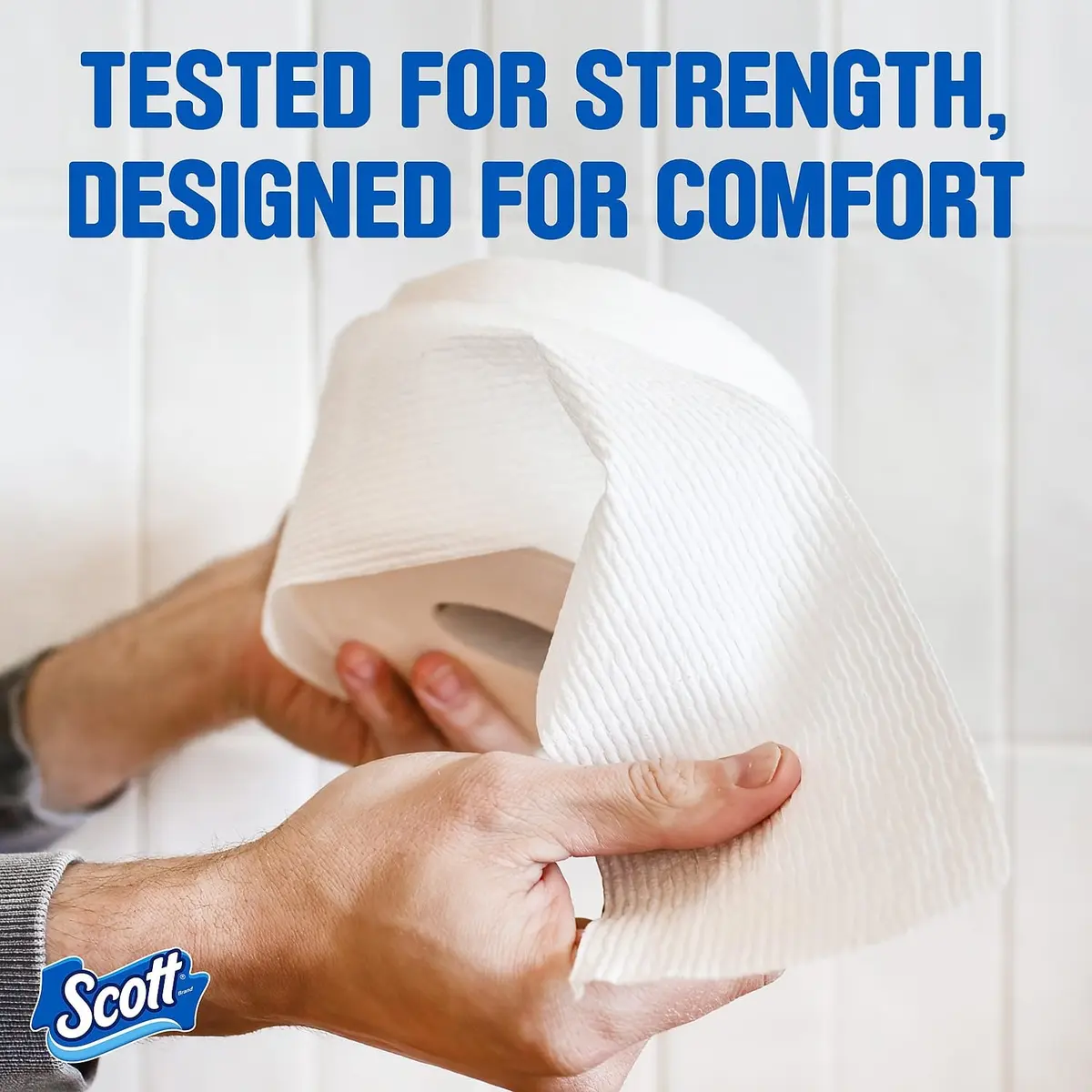 Scott Comfort Plus Toilet Paper, 1-Ply, White, 462 Sheets/Roll | Designed for Comfort & Strength - view 6