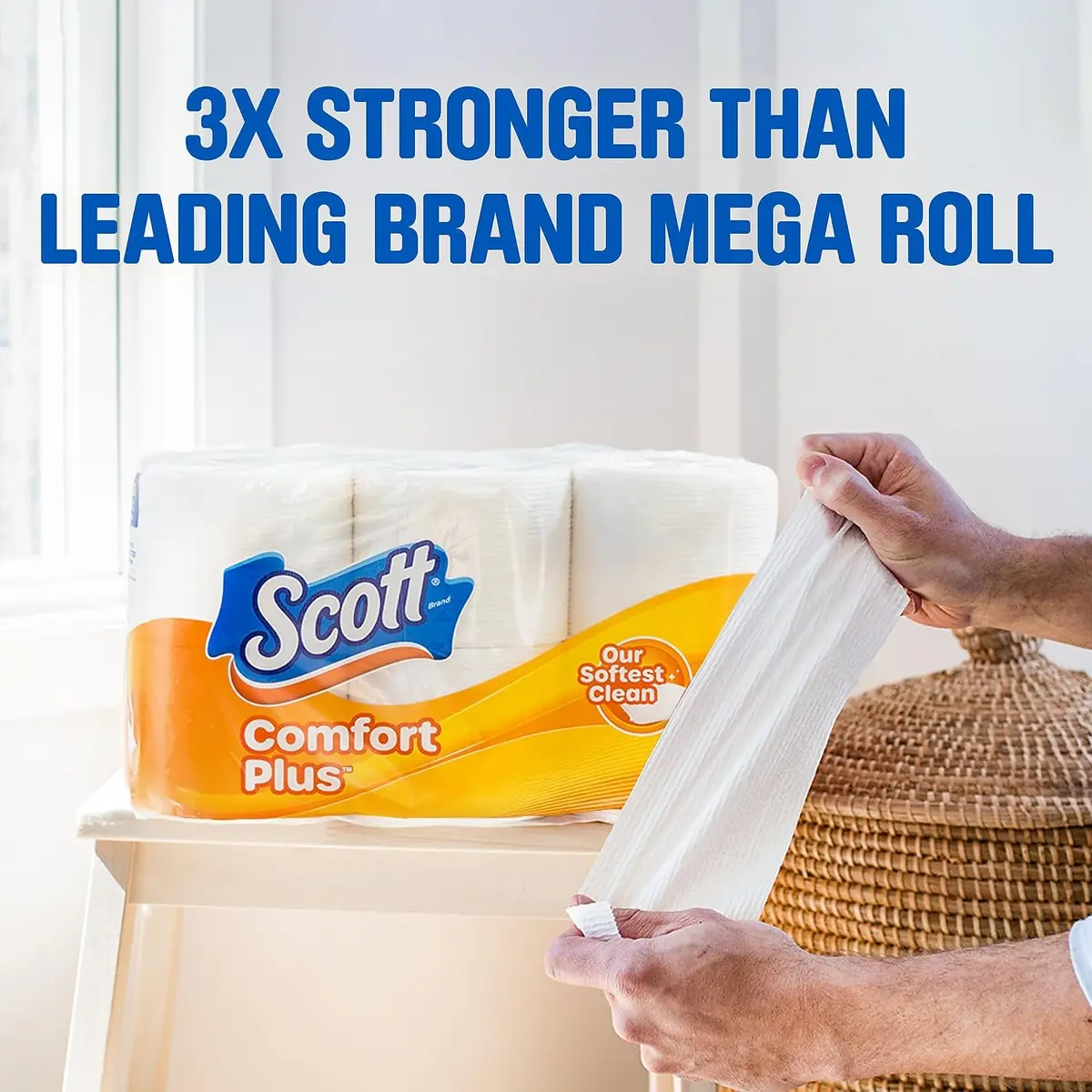 Scott Comfort Plus Toilet Paper, 1-Ply, White, 462 Sheets/Roll | Designed for Comfort & Strength - view 4
