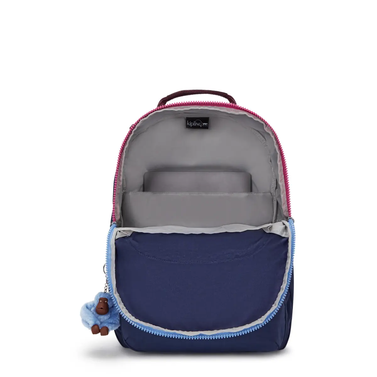 Kipling Seoul 15" Laptop Backpack, Hazelnut Metallic 32.4cm (12.75"L x 17.25"H x 8"D) | Water Resistant Nylon Daypack - view 2