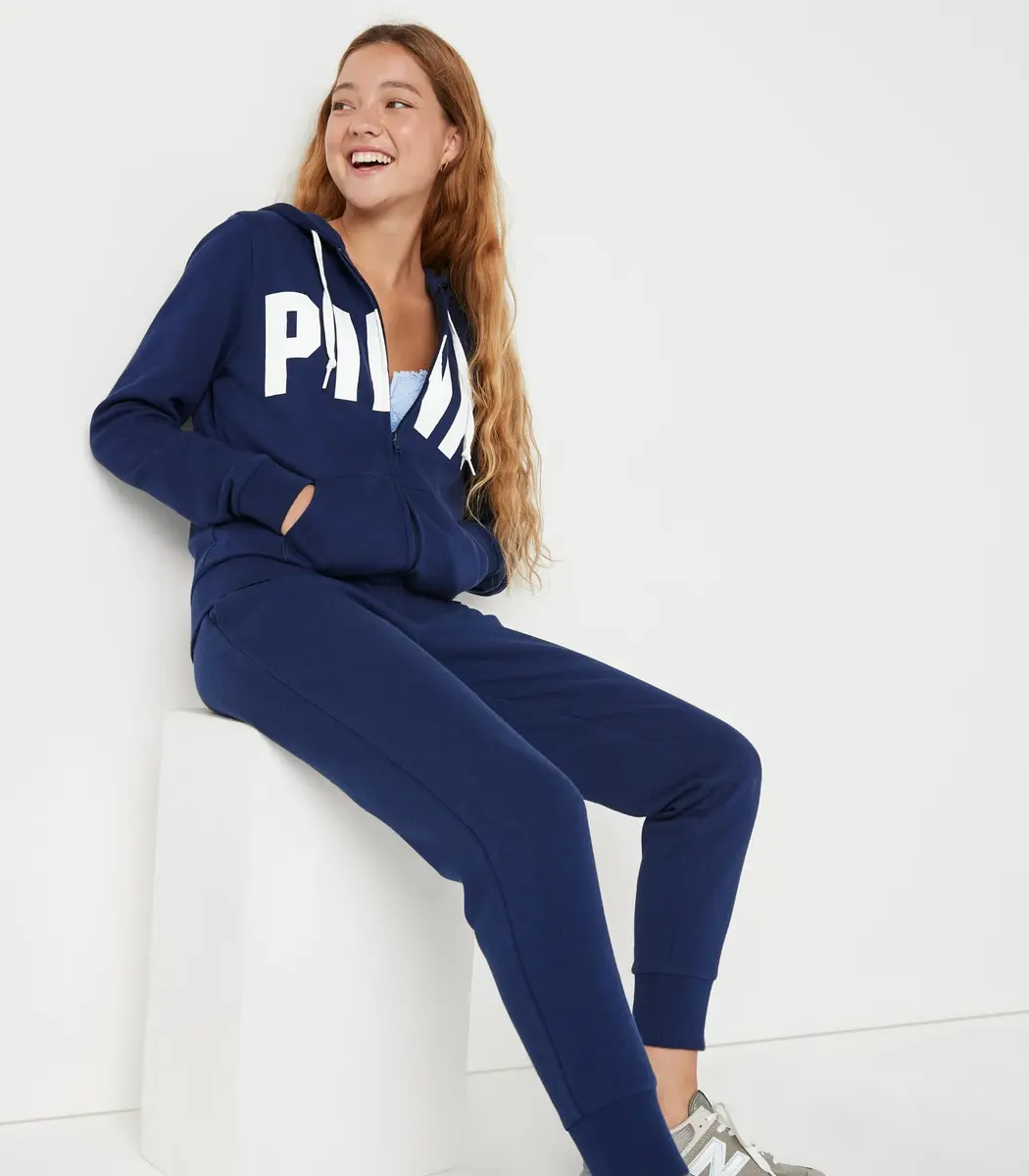 Victoria's Secret PINK Logo Sweatshirt | Cozy, Relaxed Fit, Cotton Blend, S - view 3