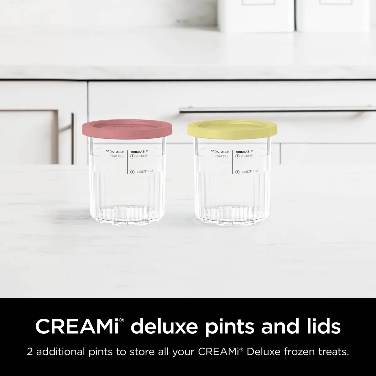 Ninja CREAMi XL 2 Pack Pints with Lids | Store & Make Frozen Treats at Home - view 6