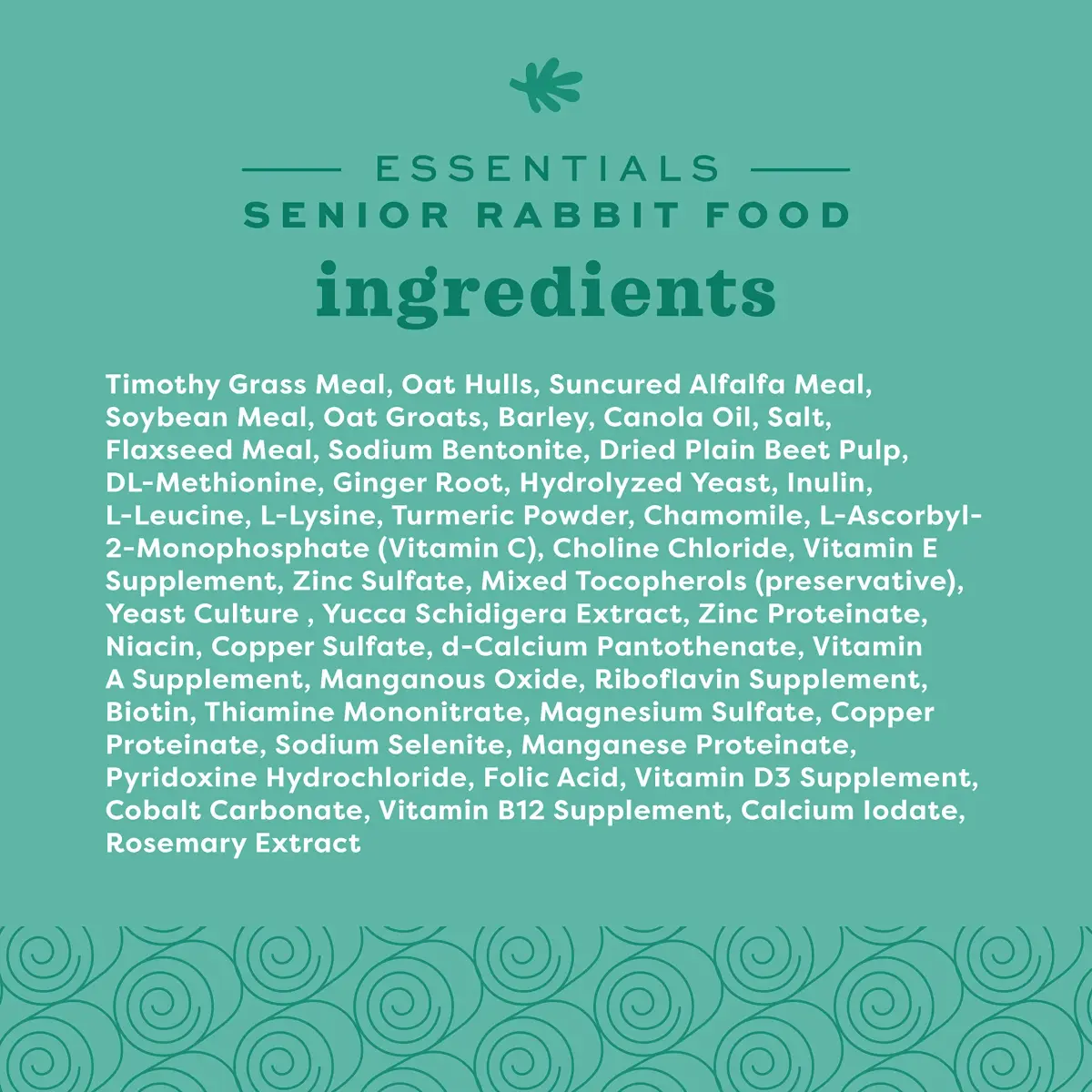 Oxbow Essentials Senior Rabbit Food High-Fiber Pellets 1.81 kg (4 lb) | Vet-Formulated for Digestive Health - view 7