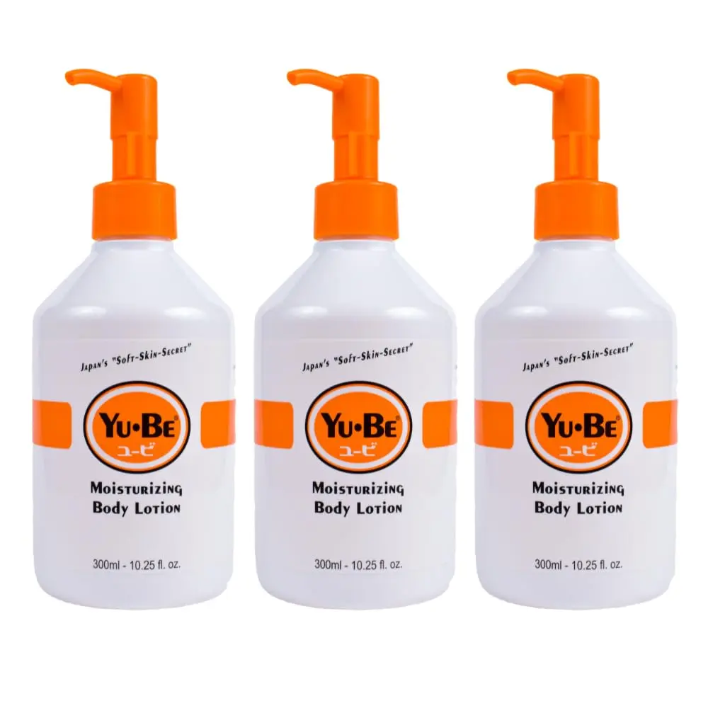Yu-Be Body Lotion for Dry, Sensitive Skin | Non-Greasy, Fast-Absorbing Moisturizer 10.25 fl oz (3-Pack) - main product image