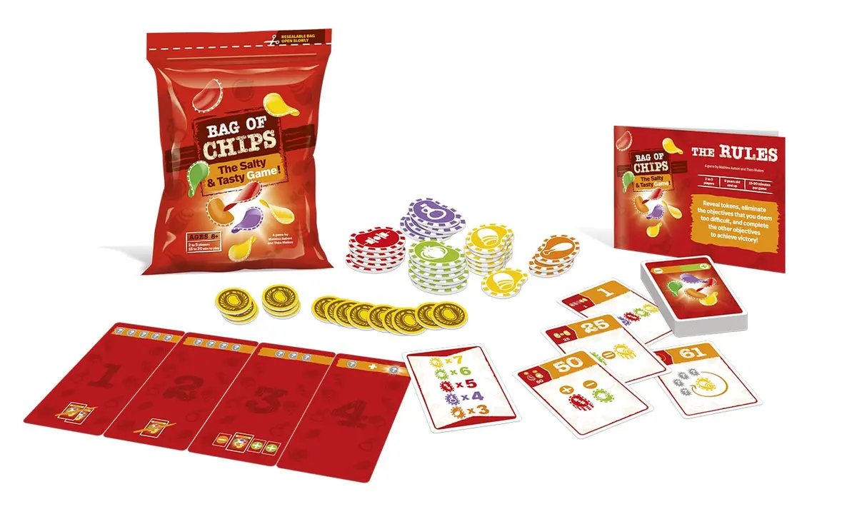 Blue Orange Bag of Chips Board Game | Family & Adult Strategy Game for 2-5 Players - view 2