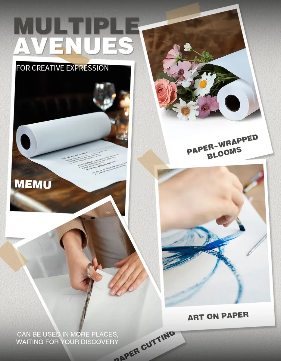 Joyooss Easel Paper Roll, Drawing Art Paper for Kids 15”x 984’ | Multifunctional, Durable & Eco-Friendly - view 3