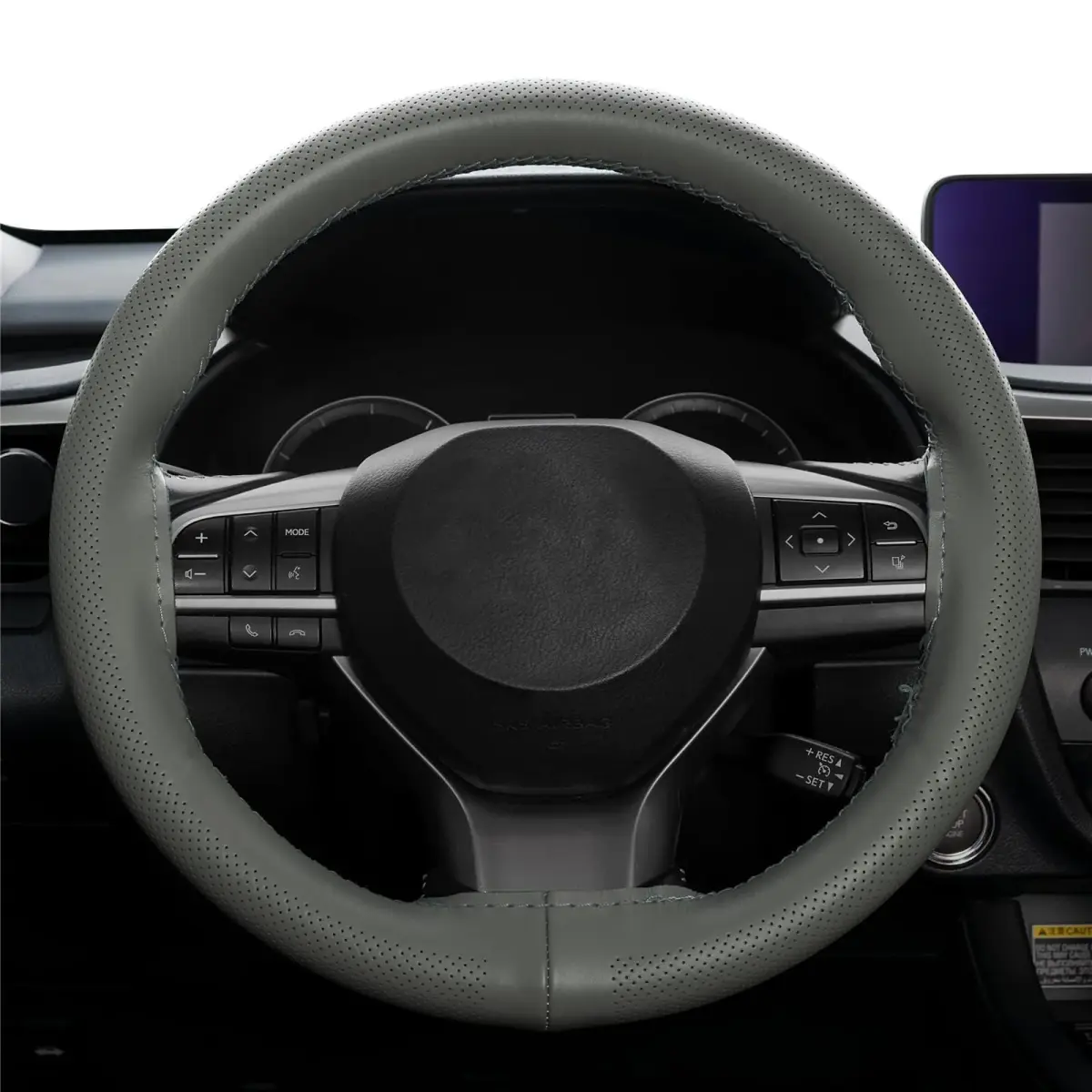 AUTOXBERT Genuine Leather DIY Steering Wheel Cover 38cm (15 Inch) | Hand Sewing Wrap with Needles & Thread - view 7