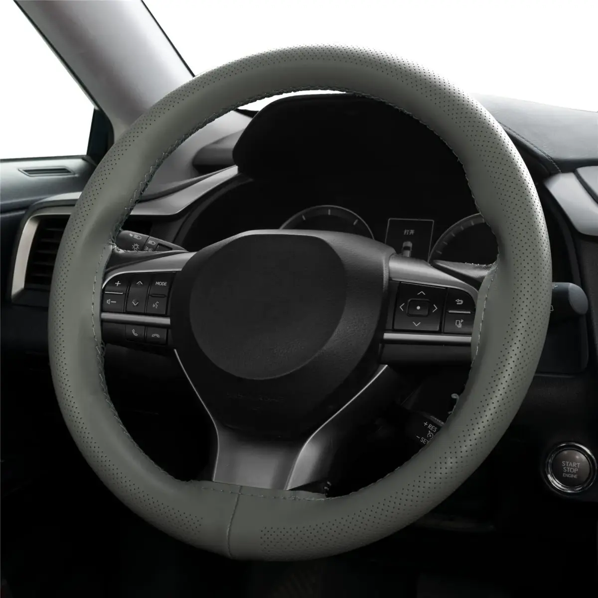 AUTOXBERT Genuine Leather DIY Steering Wheel Cover 38cm (15 Inch) | Hand Sewing Wrap with Needles & Thread - view 9
