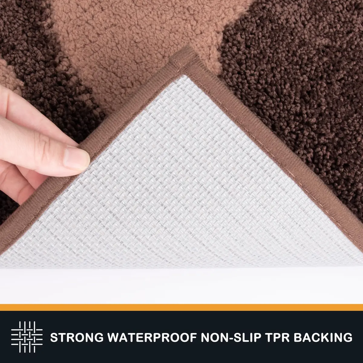 PURRUGS Dirt Trapping Door Mat Indoor Entrance 24" x 35.5" Brown | Pet & Mud Trap with Waterproof Backing - view 5