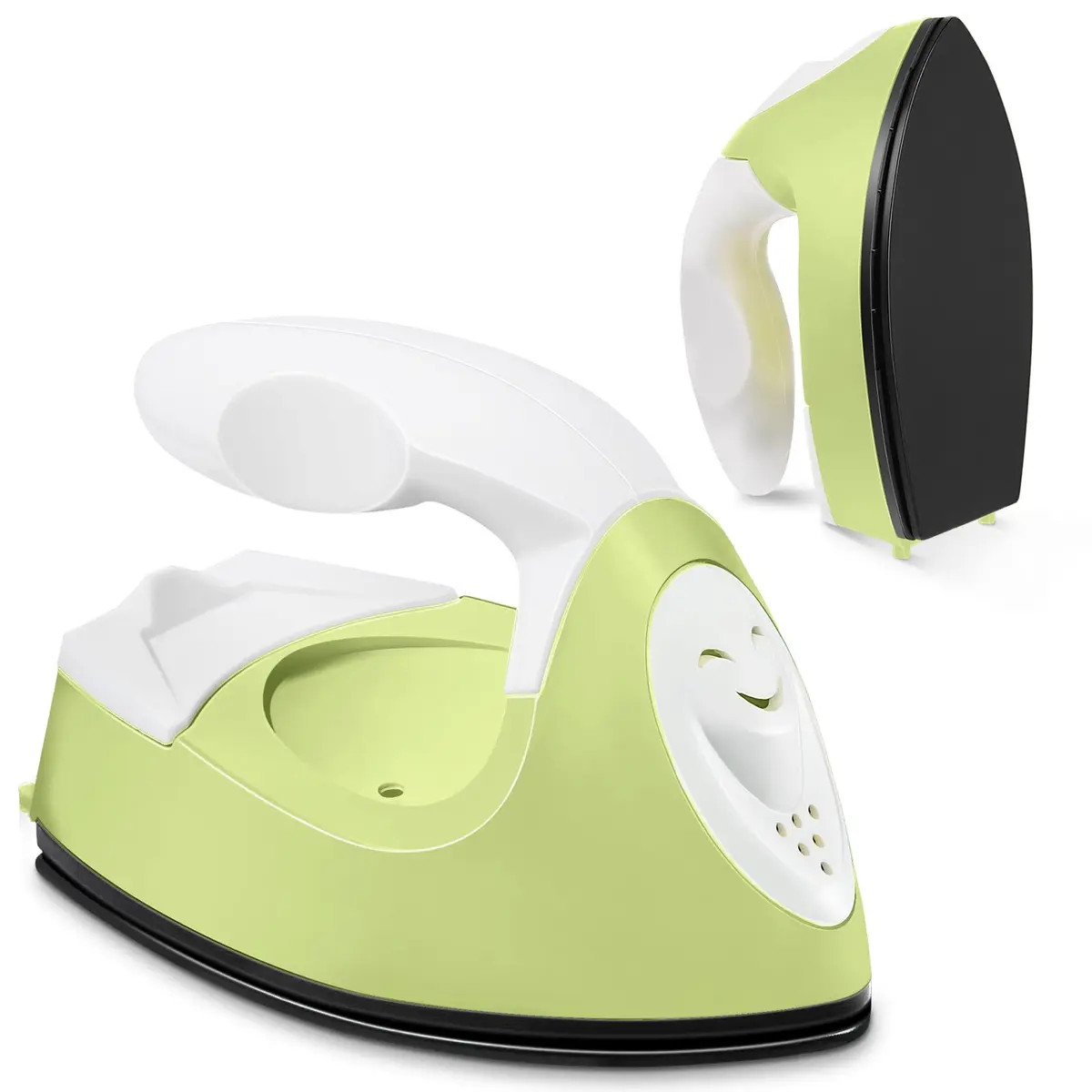Honoson Mini Craft Iron with Charging Base Tiny, Fruit Green | Portable DIY Heat Press for Small Projects - main product image
