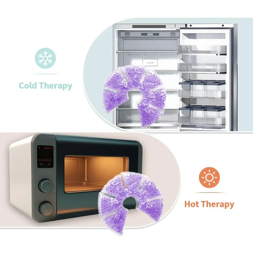 CONBELLA Hot Cold Gel Bead Breast Therapy Pack 17cm (6.69in) | Therapeutic Relief for Breastfeeding Mothers - view 3