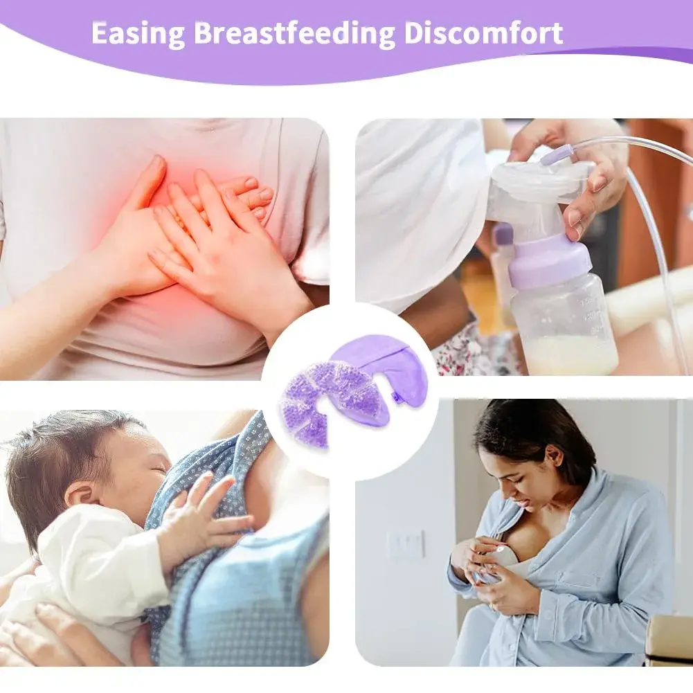 CONBELLA Hot Cold Gel Bead Breast Therapy Pack 17cm (6.69in) | Therapeutic Relief for Breastfeeding Mothers - view 4