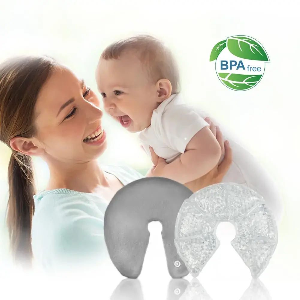 CONBELLA Breast Ice Packs 2 Pack | Therapeutic Gel Pads for Engorgement, Mastitis, Clogged Ducts, Nipple Pain, Improve Milk Flow - view 2