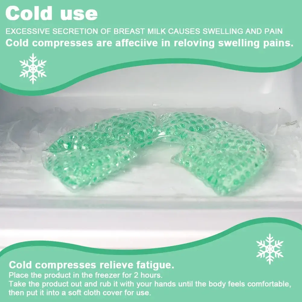 CONBELLA Hot Cold Gel Bead Breast Therapy Pack 17cm (6.69in) | Therapeutic Relief for Breastfeeding Mothers - view 3
