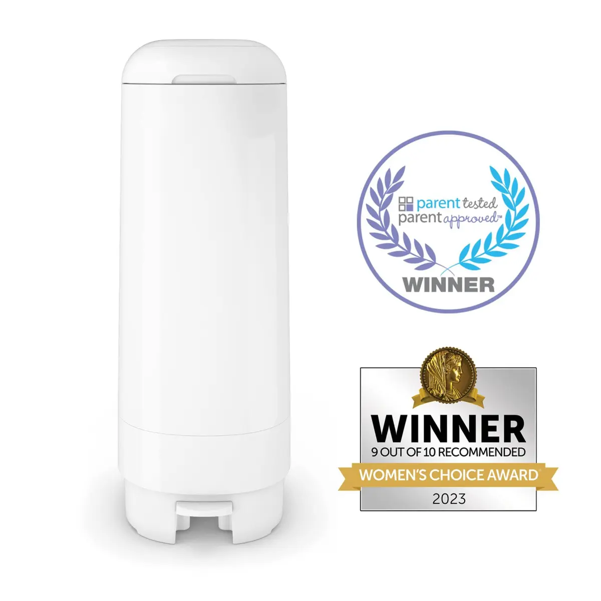 Diaper Genie Signature Pail with Refill | Odor Locking, Hands-Free, 846 Diapers Capacity - view 3