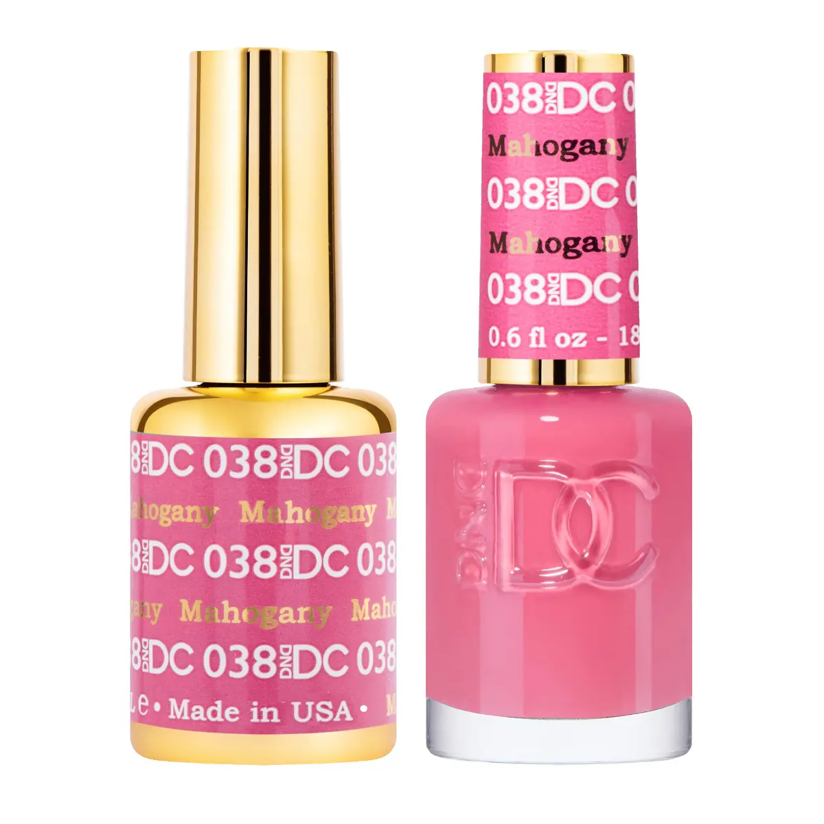 DAISY DND 0.5 Fl Oz Gel Nail Polish Set — Red Collection, Chip-Free, UV/LED Cure, 2-Pack - main product image