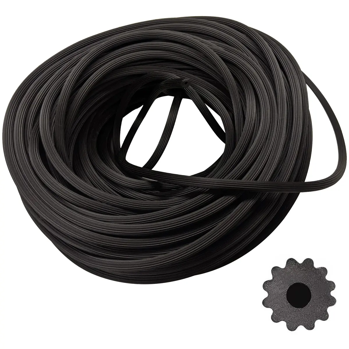 FINE PRODUCT SUPPLY Screen Spline 0.125" | Durable Vinyl, 100ft Roll for Window & Door Mesh - main product image