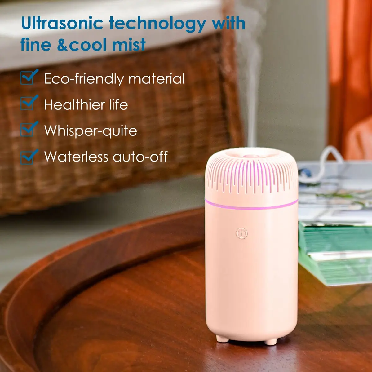 UrrSovv USB Car Diffuser Humidifier 100ml (3.4 Fl Oz) | Ultrasonic Cool Mist for Fresh Air - view 5