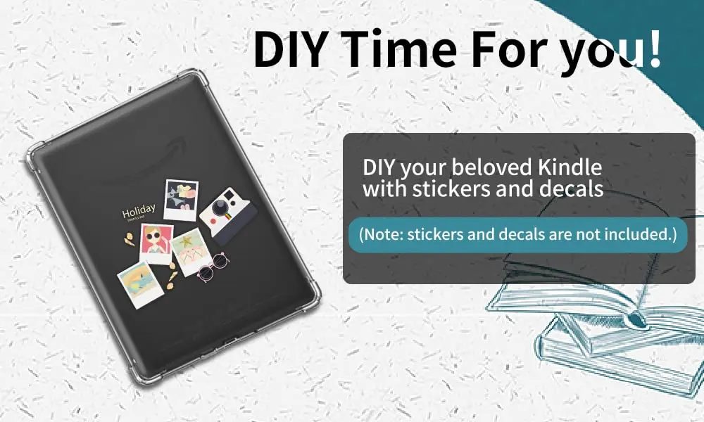 KEEXYICC Kindle Paperwhite 10th Gen Transparent Cover | Ultra-Thin Silicone Shell with Thick Corners - view 5